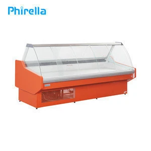 Commercial cooler equipment meet case deli glass refrigerator