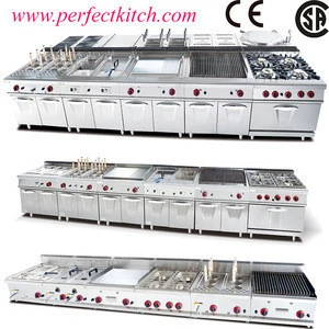 Commercial Gas Cooking 8 Stoves /Stainless Steel Gas 8 burners with two gas Oven