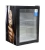commercial upright metal inner light 98L ice cream freezer with transparent glass door