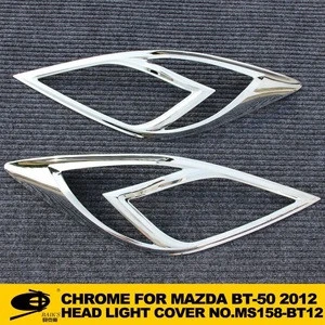 Complete Full Set of Exterior Chrome accessories with 3M Tape fits MAZDA BT50 2012 chrome car accessories
