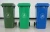 Import construction trash bin Plastic Dumpster Waste Bins stackables Wheelie bins from China