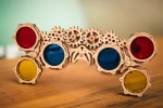 Constructor GLASSES TRIANGLE Diy Stem Education Toys Science Kit Mechanical Wooden 3D Puzzle Plywood