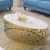 Import Contemporary Luxury Round Visionnaire Marble Top Gold Stainless Steel Base Coffee Table from China