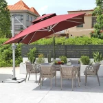 Conversation outdoor dinning table and chairs outdoor table and chair set with umbrella outdoor patio chair and table