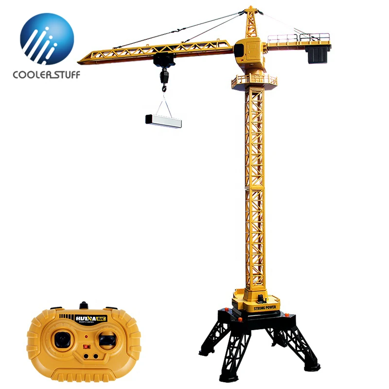 Coolerstuff metal 1/14 diecast rc construction equipment tow hook zinc alloy tower crane hoisting mechanism rc tower crane toy