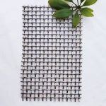 Corrugated metal woven mesh decorative curtain wall mesh crimped wire mesh