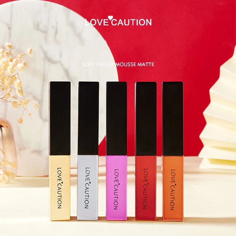 Cosmetic matte liquid lipstick private label wholesale custom create lipstick organic lipstick 5 units pack