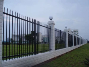 Courtyard fence zinc steel fence cheap simple assembly fence
