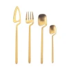 Creative matt gold flatware hanging cutlery table ware cutlery set dinnerware stainless steel