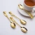 Import Creative Rose Shape Cafe Store Coffee Tea Gold Spoon zinc alloy coffee spoon from China
