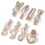 Import Crystal rabbit alligator clips heart hair barrette clip hairpin accessories claw clip bow bling from China