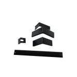custom 5 Axis CNC machining matte black Anodized Aluminum automobile parts