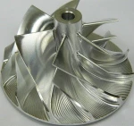 Custom billet titanium turbos compressor impeller