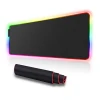 Custom Black Printed USB Lighting RGB Large Gaming Mouse Pad