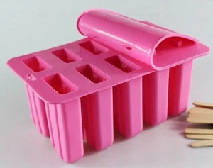 custom large popsicles pop lolly stick silicone ice cream molds ice cube trays