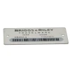 Custom Laser Engraved Serial Tags Metal Barcode Serial Number Printed Aluminium Asset Tag Label