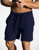 Custom logo wholesale plain blank cotton men gym sport running shorts