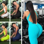 Custom Made Active Wear Fitness & Yoga wear Set Womens Workout Gym Skinny Scrunch Butt Anti Cellulite Jumpsuits
