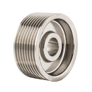 Custom Made High Precision CNC Machining Turned 304 Stainless Steel Pulley For Industrial Agriculture Machinery