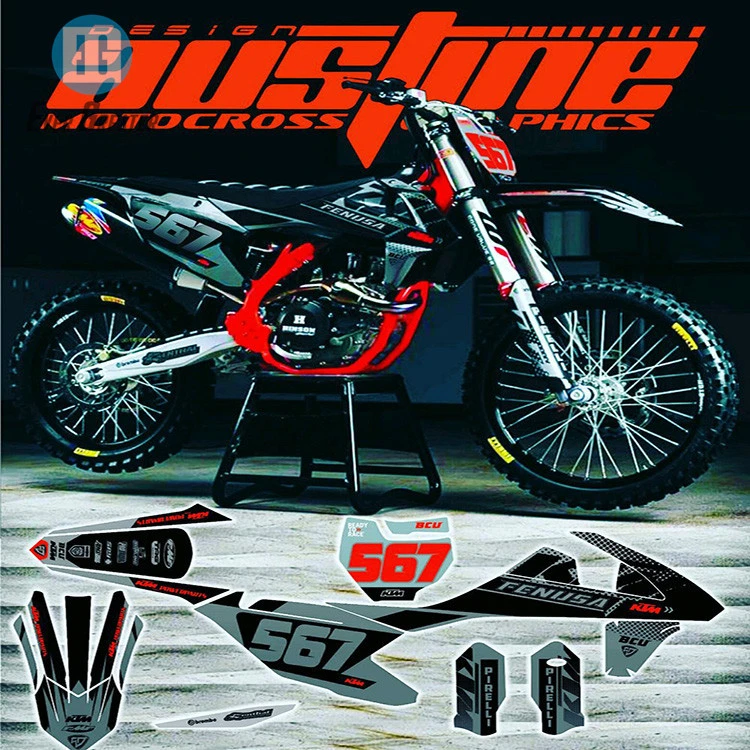 Custom motorbike sticker, 3d motorcycle fuel tank stickers