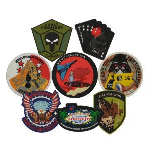Custom Raised 3d Military Rubber Patch For Uniforms Garments