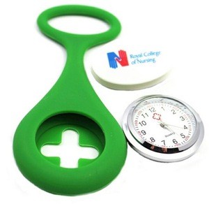 Custom Silicone Nurse Fob Watch with Replacement Brooch Case Covers