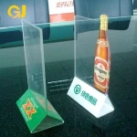 Custom Size 8.5X11 5X7 Inches T Shape Acrylic Display Sign Holder/ Acrylic Menu Card Price Sign Holder with Base