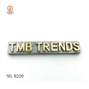 Custom small metal letter for crafts/leather/bags/clothes