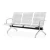 Import Custom three-seat seats cheap practical waiting room chairs from China