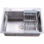 Import Customized A604521 Handmade SUS304 anti-rust stainless steel under mount black kitchen sink from China