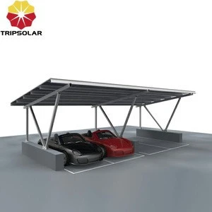 Customized aluminum 2 car shed photovolta carport