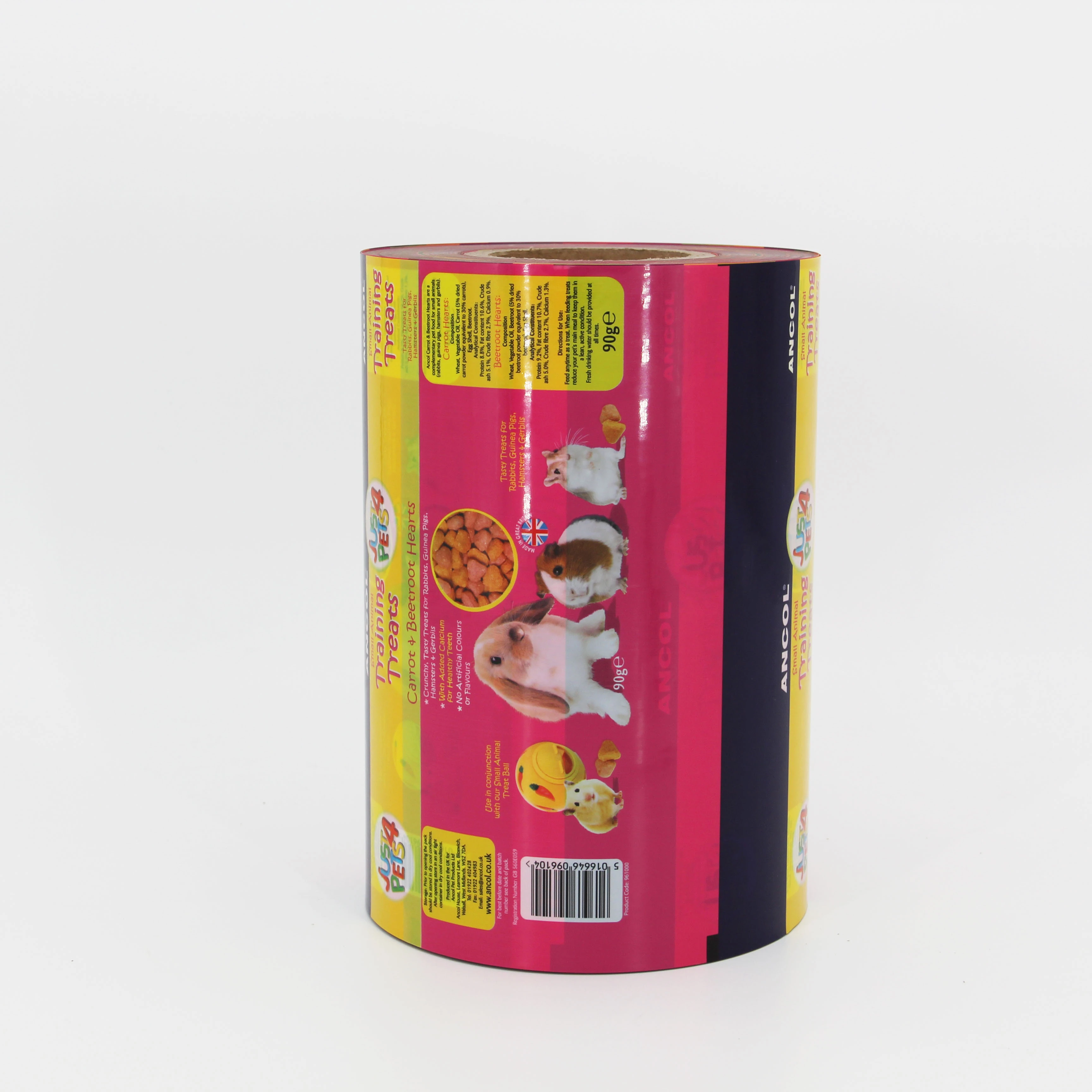 Customized printing smell proof Pet food packaging film roll