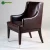 Import Customized restaurant furniture modern high quality solid wood frame genuine leather dining chair from China