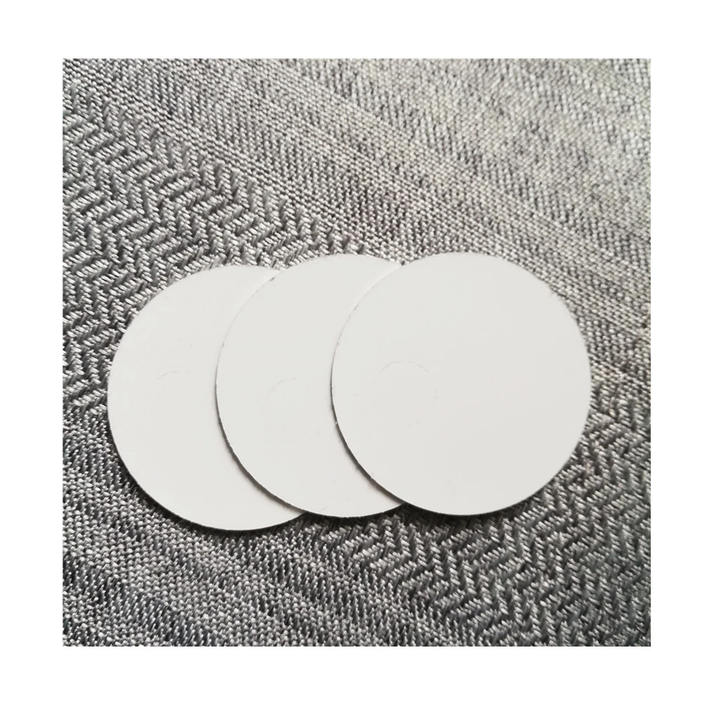 Customized Round Discs Gloss White Blank Dye Sublimation Aluminum Round Circles Clock Round Panel Plates Necklace Jewelry Insert