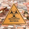 Customized triangle vintage garage decorative poster retro metal tin warn sign for bar,garage,road home decoration