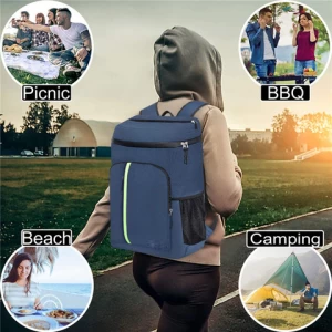 Customized Waterproof Picnic Outdoor Cheap Promotion Fashion Pvea Cooler Thermal Backpack for 12 Cans Pannier