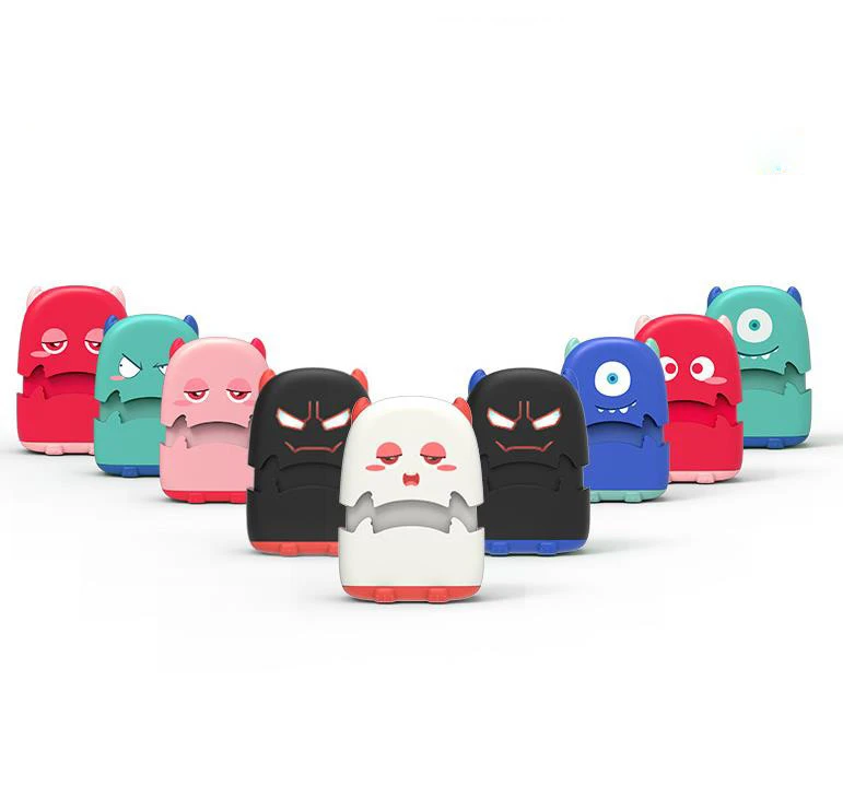 Cute small monsters self inking custom stamps