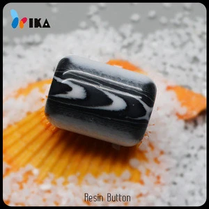 Cylinder style trench plastic resin bead stopper for beachwear