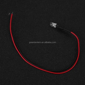 DC12V/24V Pre Wired led Diffused Red 5mm round led 20mm DIP LED indicator pre-wired light diode