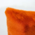 Decorative New Luxury Simple Solid Color Plush Cushion Cover Shaggy Cushion Cover