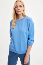 Defacto New Season Apparel Young Women's O-Neck  Basic Sweatshirt
