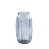 Delightful vintage style Glass Traditional Sweetie ribbed lines Vase