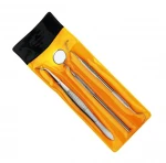 Dental Hygiene Kit 3pcs Includes Dental Pick, Anti Fog Mouth Mirror, Tweezers
