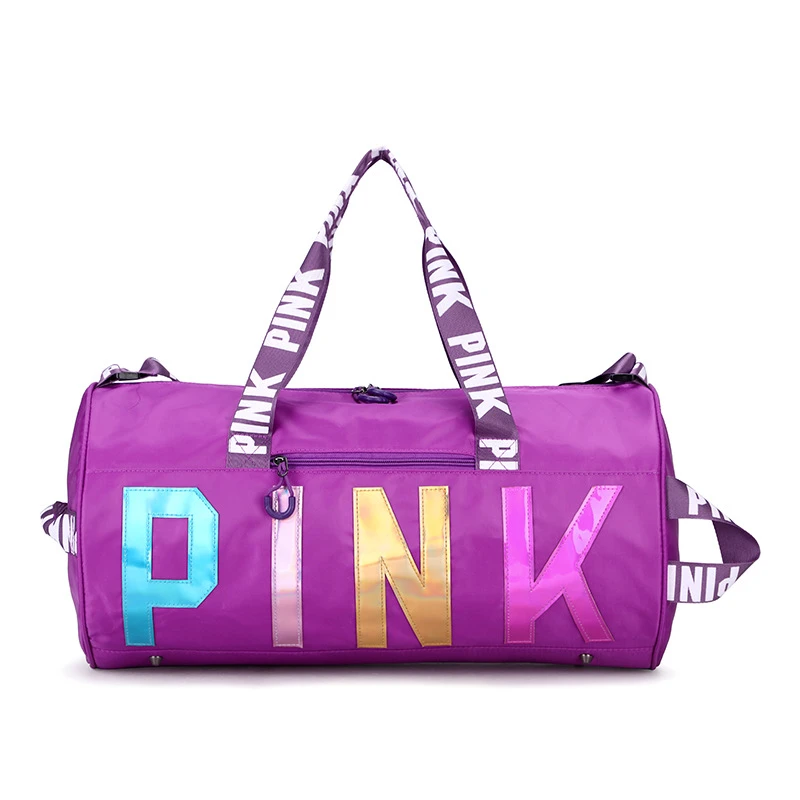 Desiger Custom Shoe Duffle Bag Travel Waterproof,Girls Gym Waterproof Duffle Bags women sport,Pink Womens Duffle Bag Custom