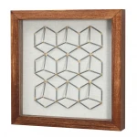 Design And Simple Geometric Metal  Hanging Style Frame Home Decoration