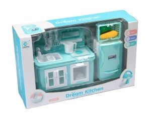 DF electronic simulation kids kitchen set toy kitchen appliances toy toy kids  best selling product 2020 play house