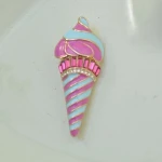 DH-32 Fashion Initial Jewelry Alloy Ice Cream Brooch