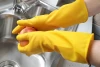 Dipping Flock Line Waterproof Natural Rubber Household Latex Work Gloves