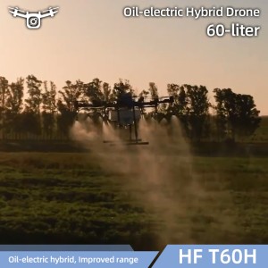 Direct Sales The Most Efficient 60L 60kg Payload Oil-Electric Hybird Long Endurance Uav Drone for Agriculture