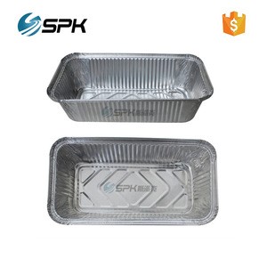 Disposable aluminium foil container for cake baking